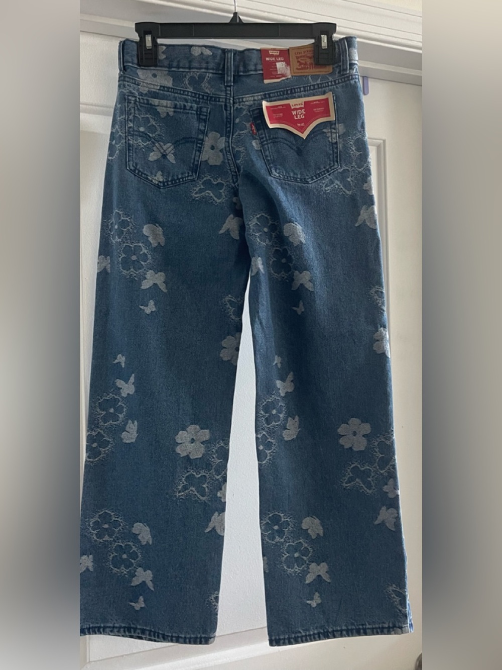 Levi’s Big Girls Butterfly Wide Leg jeans - Picture 5 of 12